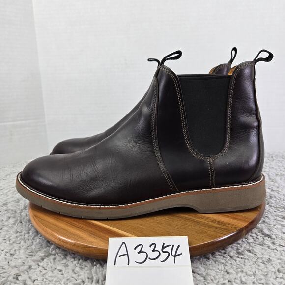 Cole Haan Morris Grand Os Java Brown Leather Casual Daily Chelsea Boot Mens 13 M - Picture 1 of 15